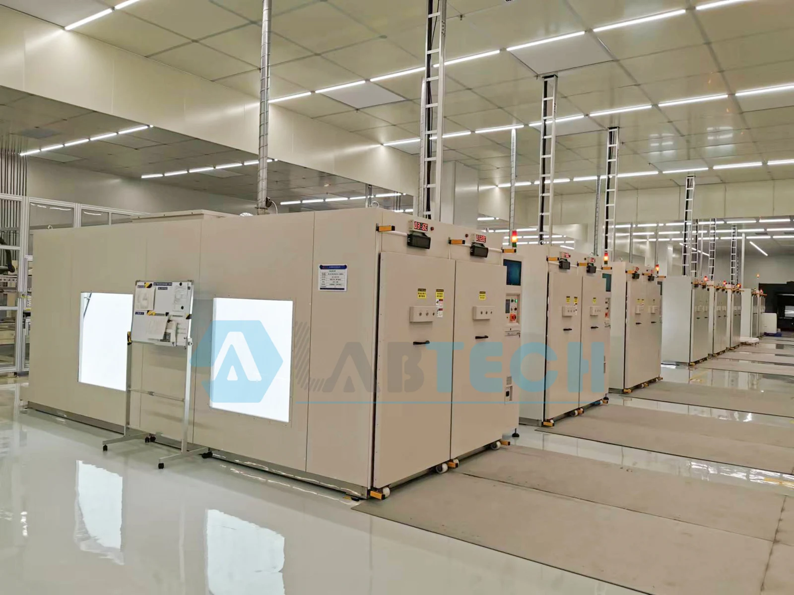 PV test chambers across the LABTECH production line