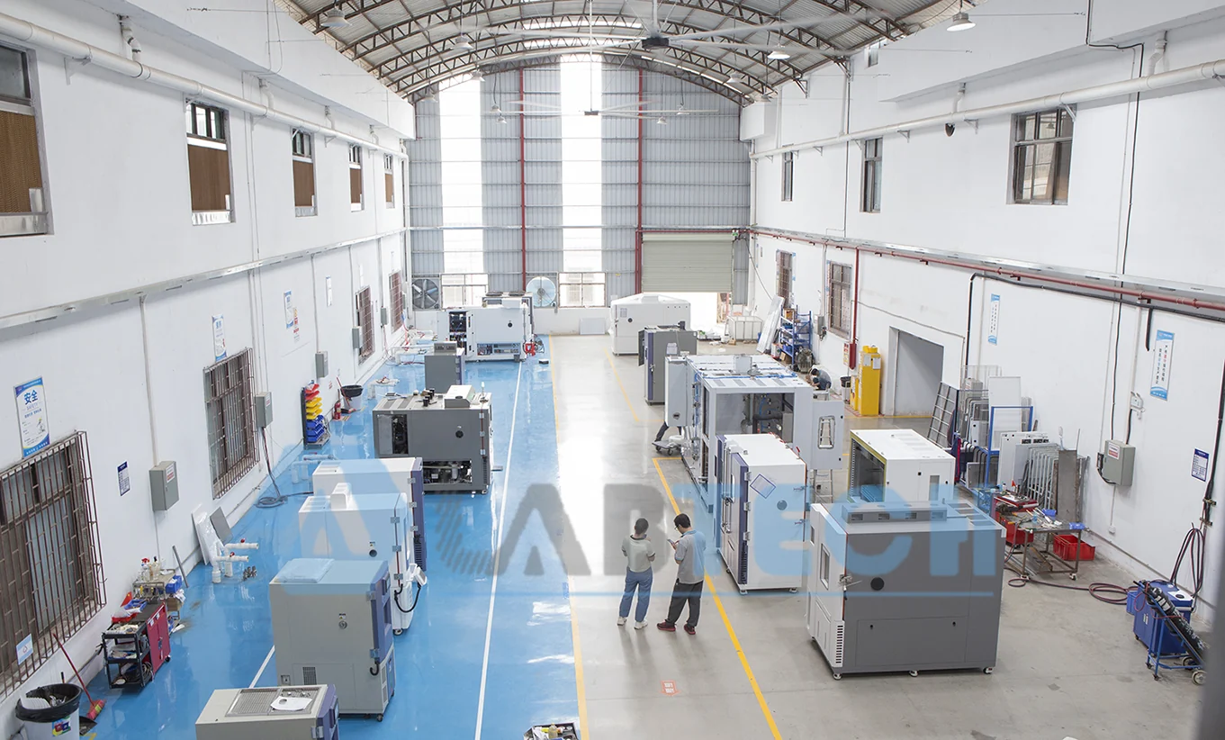 Environmental test chambers across the LABTECH production hall